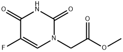 5-Fluorouracil-1-yl acetic acid methyl ester 结构式