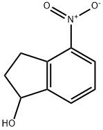 4-硝基-2,3-二氢-1H-茚-1-醇 结构式