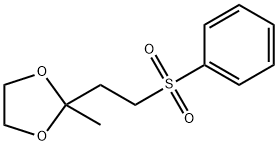 4-Phenylsulfonyl-2-butanone Ethylene Acetal 结构式