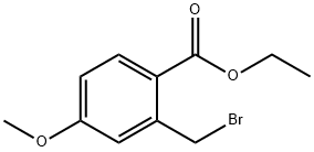 ETHYL 2-(BROMOMETHYL)-4-METHOXYBENZOATE 结构式