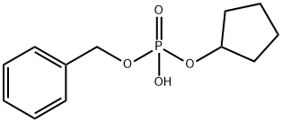 Benzyl cyclopentyl hydrogen phosphate 结构式