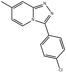 3-(4-Chlorophenyl)-7-methyl-[1,2,4]triazolo[4,3-a]pyridine 结构式