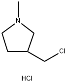 1-甲基-3-(氯甲基)吡咯烷盐酸盐 结构式