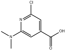 2-氯-6-(二甲氨基)异烟酸 结构式