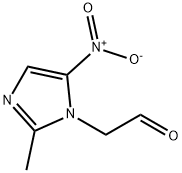 2-methyl-5-nitro-1H-Imidazole-1-acetaldehyde 结构式