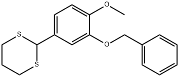 2-(3-BENZYLOXY-4-METHOXY-PHENYL)-(1,3)DITHIANE 结构式