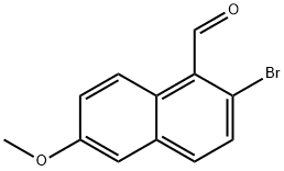 2-Bromo-6-methoxy-1-naphthaldehyde 结构式