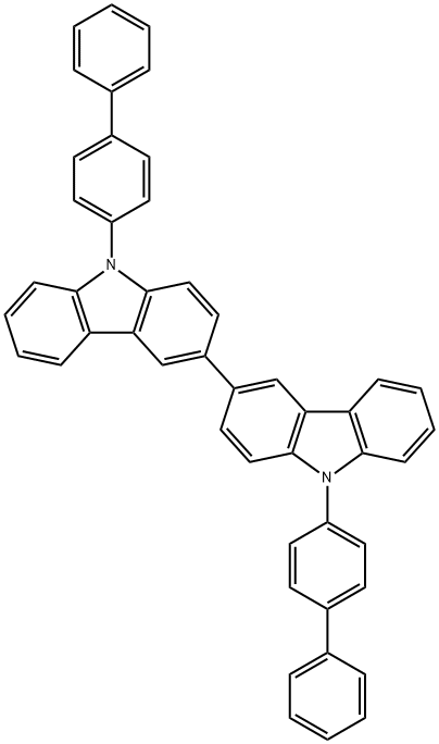 9,9'-二([1,1'-联苯]-4-基)-3,3'-联-9H-咔唑 结构式