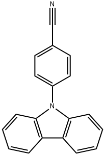 9-(4-氰基苯)咔唑 结构式