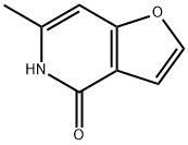 6-甲基呋喃并[3,2-C]吡啶-4(5H)-酮 结构式