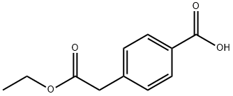 4-(2-乙氧基-2-氧乙基)苯甲酸 结构式