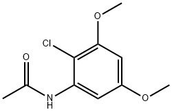 N-(2-氯-3,5-二甲氧基苯基)乙酰胺 结构式