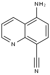 5-aminoquinoline-8-carbonitrile 结构式