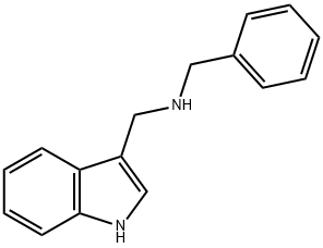 N-(3-吲哚基甲基)苄胺 结构式
