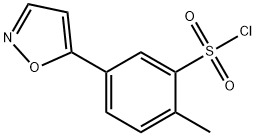 5-(isoxazol-5-yl)-2-methylbenzene-1-sulfonyl chloride 结构式