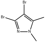 3,4-二溴-1,5-二甲基-1H-吡唑 结构式