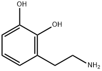 3-(2-Aminoethyl)benzene-1,2-diol 结构式