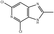 4,6-二氯-2-甲基-3H-咪唑并[4,5-C]吡啶 结构式