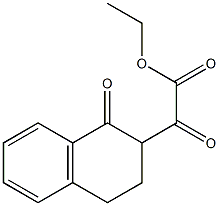 2-氧代-2-(1-氧代-1,2,3,4-四氢萘-2-基)乙酸乙酯 结构式