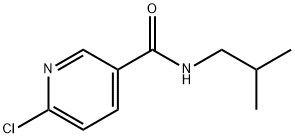 6-氯-N-(2-甲基丙基)吡啶-3-甲酰胺 结构式