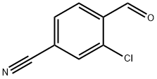 3-氯-4-甲酰基苯甲腈 结构式