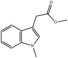 2-(1-甲基-1H-吲哚-3-基)乙酸甲酯 结构式