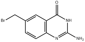 2-氨基-6-溴甲基喹唑啉-4-酮 结构式