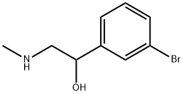 1-(3-溴苯基)-2-(甲基氨基)乙醇 结构式