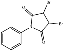 3,4-Dibromo-1-phenylpyrrolidine-2,5-dione 结构式