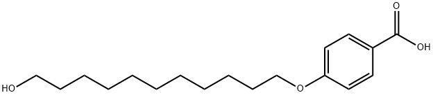 4-(11-hydroxyundecyloxy) benzoic acid 结构式