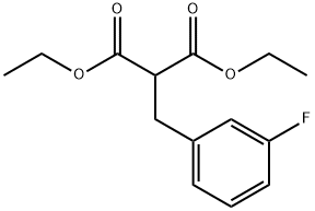 diethyl 2-(3-fluorobenzyl)malonate 结构式