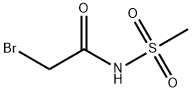 N-(溴乙酰基)甲基磺酰胺 结构式
