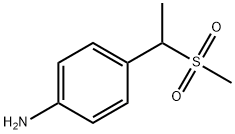 4-(1-(甲磺酰基)乙基)苯胺 结构式