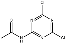 N-(4,6-二氯-1,3,5-三嗪-2-基)乙酰胺 结构式