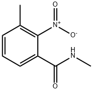 3-甲基-2-硝基 - 苯甲酸甲基酰胺 结构式