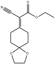 2-氰基-2-(1,4-二氧杂螺[4.5]癸-8-亚基)乙酸乙酯 结构式