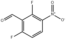 2,6-二氟-3-硝基苯甲醛 结构式