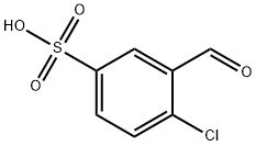 4-氯-3-甲酰基苯磺酸 结构式