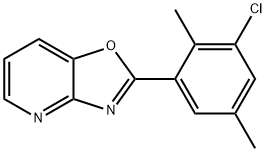2-(3-Chloro-2,5-dimethylphenyl)oxazolo[4,5-b]pyridine 结构式