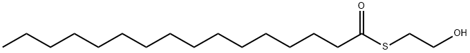 Hexadecanethioic acid S-(2-hydroxyethyl) ester 结构式