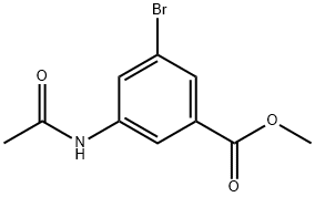 Methyl 3-acetamido-5-bromobenzoate 结构式