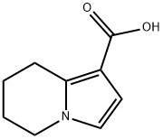 5,6,7,8-tetrahydroindolizine-1-carboxylic acid 结构式