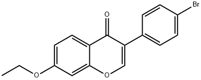 3-(4-bromophenyl)-7-ethoxy-4H-chromen-4-one 结构式