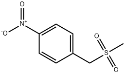 1-(甲基磺酰基甲基)-4-硝基苯 结构式