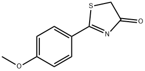 2-(4-methoxyphenyl)-4(5H)-Thiazolone 结构式