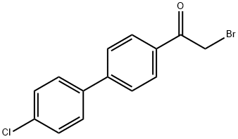 2-BROMO-1-(4'-CHLORO-BIPHENYL-4-YL)-ETHANONE 结构式
