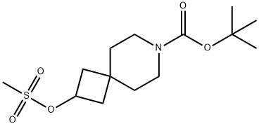 2-((甲基磺酰基)氧基)-7-氮杂螺[3.5]壬烷-7-羧酸叔丁酯 结构式
