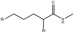 2,5-二溴-N-甲基戊酰胺 结构式