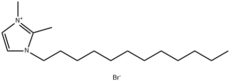 1-十二烷基-2,3-二甲基咪唑溴盐 结构式