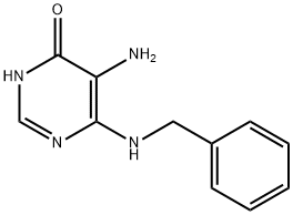 5-Amino-6-(benzylamino)pyrimidin-4(3H)-one 结构式